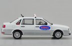 Silver 1:43 Diecast VW Santana Vista ShangHai Taxi Car Model