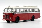 White-Red 1:64 Scale Diecast Skoda 706RO Bus Model