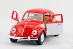 Blue / Red / Black 1:32 Scale Diecast VW Beetle Toy