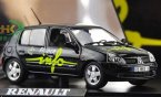 Black 1:43 Scale NOREV Diecast Renault Clio Model