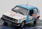 White-Blue 1:43 Scale IXO Diecast 1987 VW Golf GTI 16V Model
