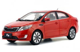 Blue / Red / Silver 1:18 Scale Diecast Kia K2 Model