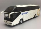 White / Orange 1:42 Die-Cast ShangHai SUNLONG SLK6120 Tour Bus