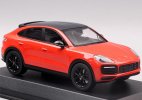 White / Orange 1:43 Scale Diecast Porsche Cayenne S Coupe Model