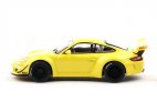 Yellow 1:64 Scale Diecast Porsche 911 (997) Car Model