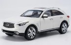 Black / White 1:18 Scale Diecast Infiniti QX70 SUV Model