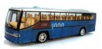 1:48 Scale White / Purple / Blue Pull-back Tour Bus Toy