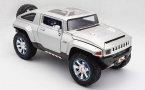 1:18 Scale Silver / Blue Maisto Diecast Hummer HX Concept SUV