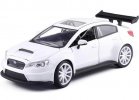 1:24 Scale JADA White Diecast Subaru Impreza WRX Model