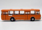 Orange 1:43 Scale Diecast 1983 LAZ-677M City Bus Model