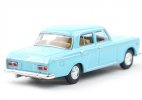 1:64 Scale Black / Blue Diecast Shanghai SH760A Sedan Model