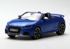 Blue 1:43 Scale Diecast 2016 Audi TT RS Roadster Model