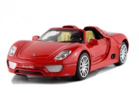 Green /Black /Red /Yellow 1:32 Diecast Porsche 918 Spyder Toy