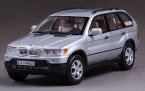 Silver 1:18 Scale MotorMax Diecast BMW X5 Model