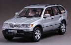 Silver 1:18 Scale MotorMax Diecast BMW X5 Model