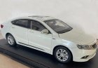 White / Brown 1:18 Scale Diecast 2015 Geely Borui Model