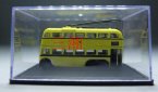 Mini Scale Yellow Oxford British Double-decker Trolley Bus Model