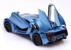 White / Blue / Red / Black Kids Diecast Lykan Hypersport Toy