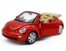 Red 1:25 Scale Maisto Diecast VW New Beetle Cabriolet Model