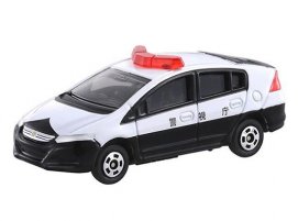 1:60 White Tomy Tomica Diecast Honda Insight Patrol Car Toy