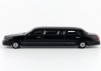 Black / Golden Kids Pull-Back Diecast Lincoln Limousine Toy