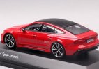 1:43 Scale Red Diecast Audi RS 7 Sportback Model