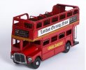 Medium Scale Red Open Top 1905 London Evening News Bus Model