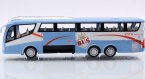 Large Scale Kids Green / Blue Pull-back Function Tour Bus Toy