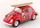 Kids 1:24 Scale Black / Red / Blue Diecast 1967 VW Beetle Toy