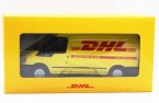 Yellow 1:32 Scale DHL Theme Diecast Ford Transit Van Model