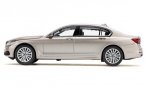 1:43 Scale Silver / Black / Blue Diecast BMW 7 Series Model