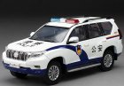 White 1:43 Police Diecast 2018 Toyota Land Cruiser Prado Model