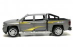 Red / Blue / Gray Diecast Chevrolet Silverado Pickup Truck Toy