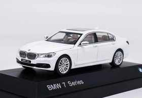 Black / White 1:43 Scale Diecast BMW 7 Series 750Li Model