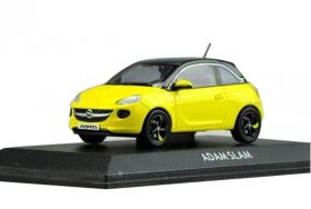 Yellow / Wine Red 1:43 Scale Diecast Opel ADAM SLAM Model