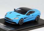White / Blue 1:43 Scale Diecast Aston Martin Vanquish Model