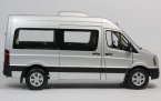 Blue / Silver 1:24 Scale Diecast Huanghai Raytour Bus Model