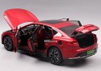 Red 1:18 Scale Diecast 2020 BYD Han EV Car Model