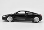 Black 1:24 Scale Welly Diecast Audi R8 Model