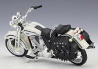 1:18 White-Black Harley Davidson 1997 FLSTS Heritage Springer