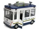 Pull-back Function Kid White-Blue Floating Police Office Bus Toy