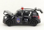 1:32 Scale Police Black Kids Diecast Mini Cooper Car Toy