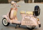 1:8 Scale Pink Vintage Tinplate 1955 Vespa Scooter Model