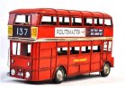 Red Large Scale Handmade NO.137 London Double Decker Bus Model