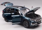 Blue / Silver 1:18 Scale Diecast 2021 Geely Xingyue L Model