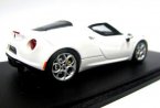 White 1:43 Scale SPARK Diecast Alfa Romeo 4C Model