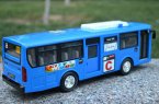 Large Scale Green / Yellow Kids Plastics City Bus Toy