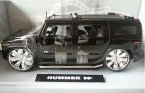 Black 1:18 Scale JADA Diecast Hummer H2 Model