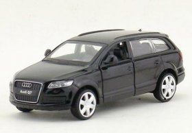 1:43 Scale Kids Black / White Diecast Audi Q7 SUV Toy