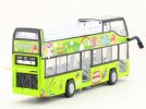 Kids Green Birthday Party Diecast Double Decker Bus Toy